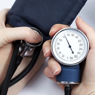 By measuring blood pressure you can determine the degree of hypertension